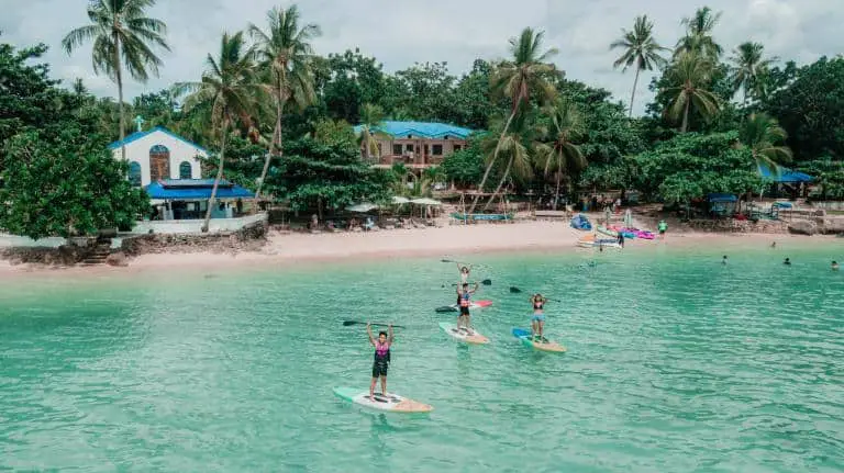 Paddle Boarding at White Beach